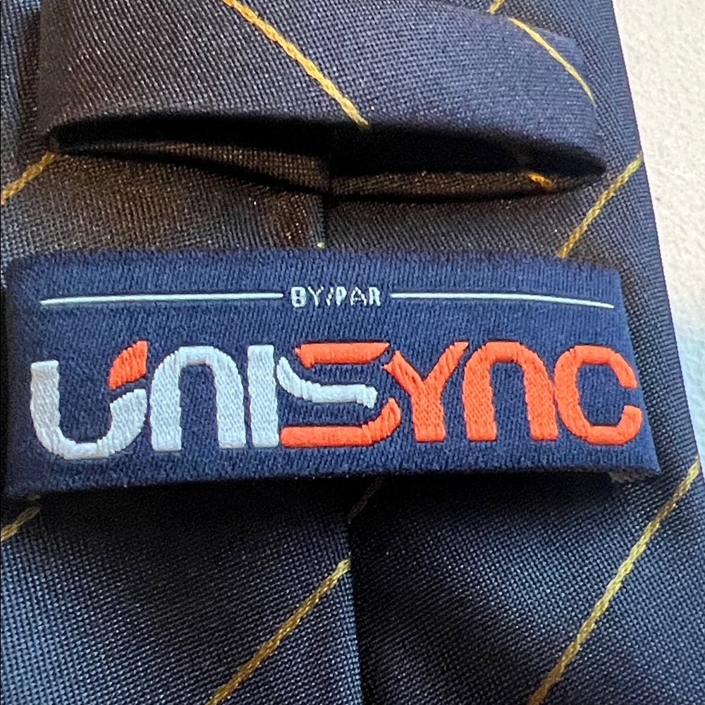 Navy and Gold Men's Tie